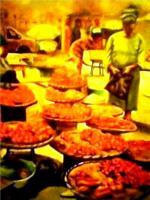 Pepper Mart - Oil On Canvas Paintings - By Stephen Maku, Realism Painting Artist