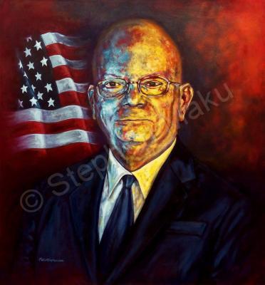 Portrait - Ambassador James Entwistle - Oil On Canvas