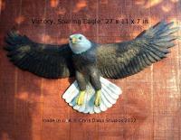 Victory Soaring Eagle - Cast Epoxy Sculptures - By Chris Dixon, Realistic Sculpture Artist