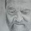 Arvo Part - Pencil  Paper Drawings - By Bella Earlich, Black And White Drawing Artist