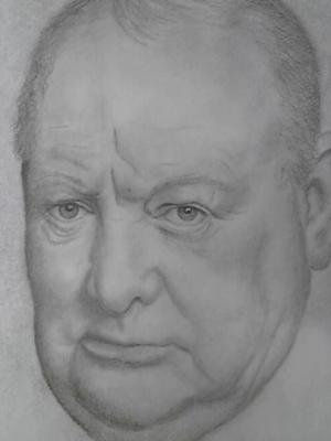 Famous People - Winston - Pencil  Paper