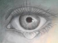 Eye - Pencil  Paper Drawings - By Bella Earlich, Black And White Drawing Artist