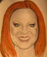 Famous People - Add Me Some Colours Shirley - Coloured Pencil And Watercolou