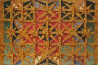 Abstract Works On Canvas - Gold Lattice - Oil On Canvas