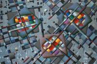 Three Screens - Oil On Canvas Paintings - By Sergey Dergun, Abstract Painting Artist