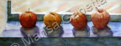 Still Life - Four Frinds - Watercolor