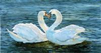 Love Forever - Watercolor Paintings - By Marisa Gabetta, Realism Painting Artist