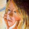 Melancholy - Watercolor Paintings - By Marisa Gabetta, Realism Painting Artist