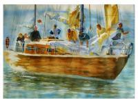 Nature - Sailing Away - Watercolor
