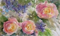 Summer Dreams - Watercolor Paintings - By Marisa Gabetta, Impressionist Painting Artist