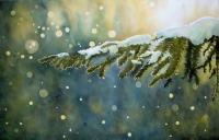 Winter Magic - Watercolor Paintings - By Marisa Gabetta, Realism Painting Artist