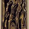 Untitled - Woodcut Print Printmaking - By Khalid Hijazi, Woodcut Print Printmaking Artist