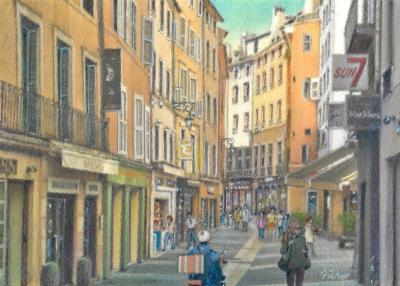 Architectural - Rue Fabrot - Colored Pencil