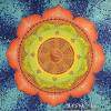 Lotus Mandala - Dharma Whell - Acrylic Paint Paintings - By Olesea Arts, Mandala Painting Artist