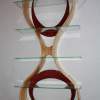 Hour Glass - Wood And Glass Woodwork - By Owen Twitchell, Modern Woodwork Artist
