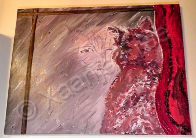 Acrylic Painting - Longing 2014 - Acrylic Paint