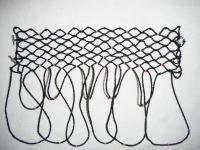 Glass Beads  Wire - Neckline Net Necklace - Beads