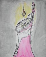 One--Family - Pencil Ink Watercolour Drawings - By Xaanja Free, Visual Illusion Drawing Artist