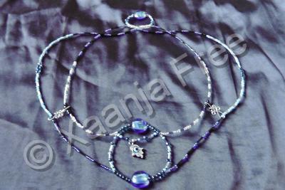 Glass Beads  Wire - Hamsa Beaded Headdress - Beads