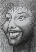 Flat Art - Smile - Pencil Sketch