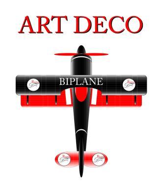 Flat Art - Art Deco Biplane - Adobe Illustrator Cs6