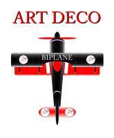 Flat Art - Art Deco Biplane - Adobe Illustrator Cs6