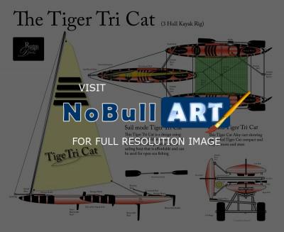 Flat Art - The Tiger Tri Cat - Adobe Illustrator Cs6