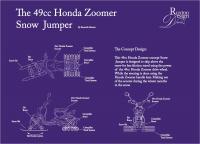 The Honda Zoomer Snow Jumper - Adobe Illustrator Cs6 Digital - By Kenneth Ruxton, Illustration Digital Artist