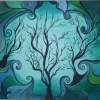 Green Trio - Acrylics Paintings - By Jen Kimble, Abstract Painting Artist