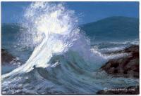 Seascape - The Wave - Acrylic On Illustration Board