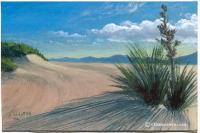 Landscape - Desert Solitude - Acrylic On Illustration Board
