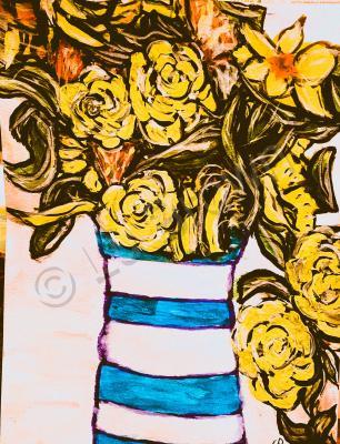 Nature - Pitcher Of Yellow - Watercolors