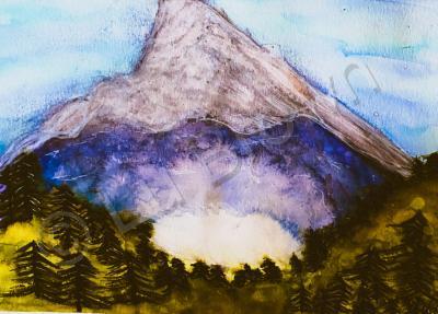 Nature - Mountain - Watercolors