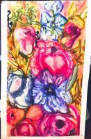 Floral - Watercolors Paintings - By Lu Brown, Freeform Painting Artist