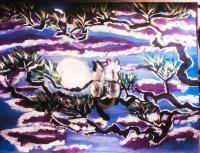 Best Friends - Watercolors Paintings - By Lu Brown, Freeform Painting Artist
