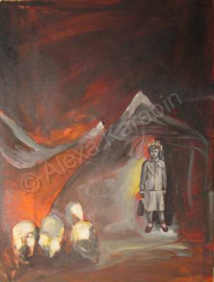 Paintings - Generations Of Genocide - Acrylic On Canvas