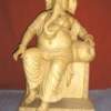 33Inch Height Ganesha Statue In Composite Marble - Cast Stonehand Madehand Painte Sculptures - By Vijender Jain, Hand Made And Hand Painted Sculpture Artist