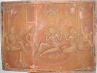 Single Collection - Handmade Wall Mural In Terracotta - Terracotta