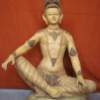 Handmade Statue Of Indra Bhagwan - Cast Stonehand Madehand Painte Sculptures - By Vijender Jain, Hand Made And Hand Painted Sculpture Artist