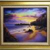 Golden Sunset - Oil Paint Paintings - By John Cocoris, Contemporary Painting Artist