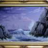 Crashing Wave - Oil Paint Paintings - By John Cocoris, Contemporary Painting Artist