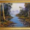 River Gumtrees - Oil Paint Paintings - By John Cocoris, Contemporary Painting Artist