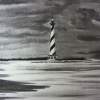 Cape Hatteras Lighthouse 100-0731 - Graphites And Charcoal Drawings - By Debbie Adams, American Drawing Artist