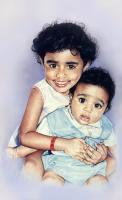 Watercolor Paintings Of Childr - Varkey Kids - Watercolor