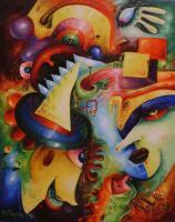 Caotica Confusion - Oil On Canvans Paintings - By Michele Marciello, Expressionism Painting Artist