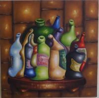 Figurative - Il Club  The Clab - Oil On Canvans