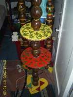 Public - Night Stand Lamp - Coconuts Wood Fabric