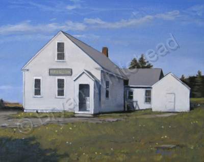 Maine - Monhegan School - Oil On Canvas