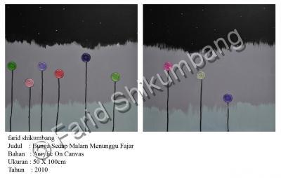 2010 - Bunga Sedap Malam Menunggu Fajar - Acrylic On Canvas