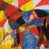 Horse - Oil Pastel Paintings - By John Kovacich, Modern Painting Artist